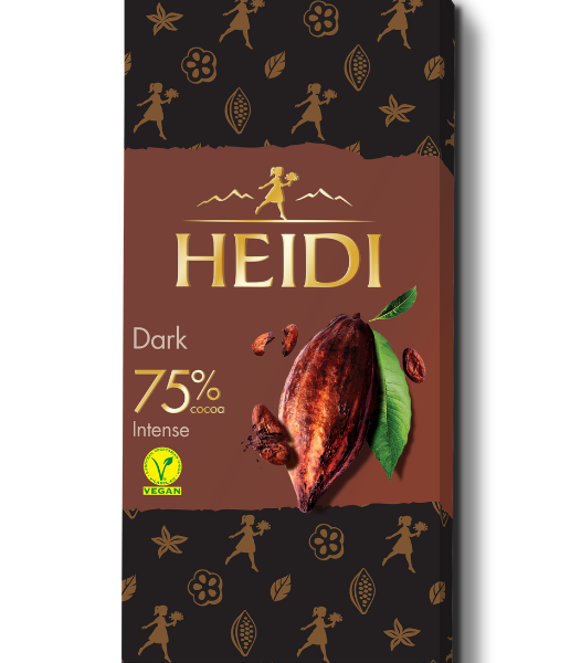 Alternative view of Intense 75% Vegan Dark Chocolate - 80g