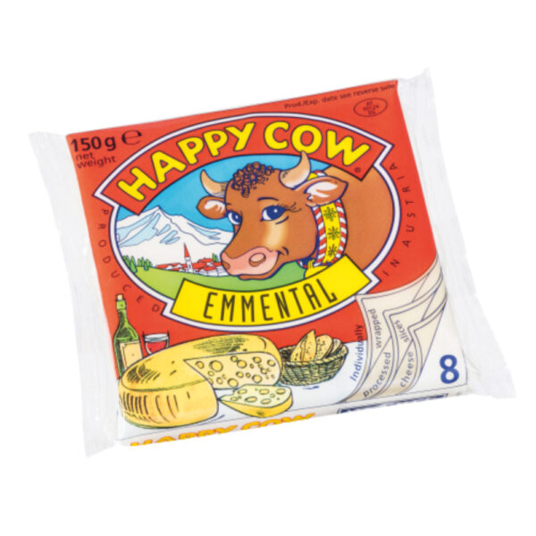 happy cow cheese emmental slice low fat vegetarian 1