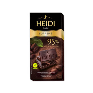 heidi 95% cocoa dark chocolate vegan bar low calorie 1