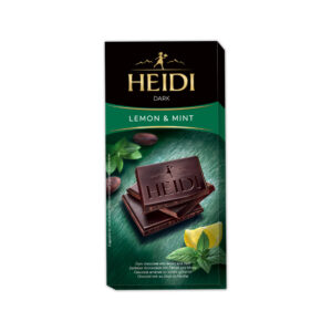heidi lemon mint cocoa dark chocolate bar low calorie 1