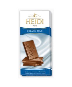 heidi pure creamy milk cocoa dark chocolate bar low calorie 1