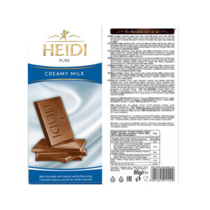 heidi pure creamy milk cocoa dark chocolate bar low calorie 2