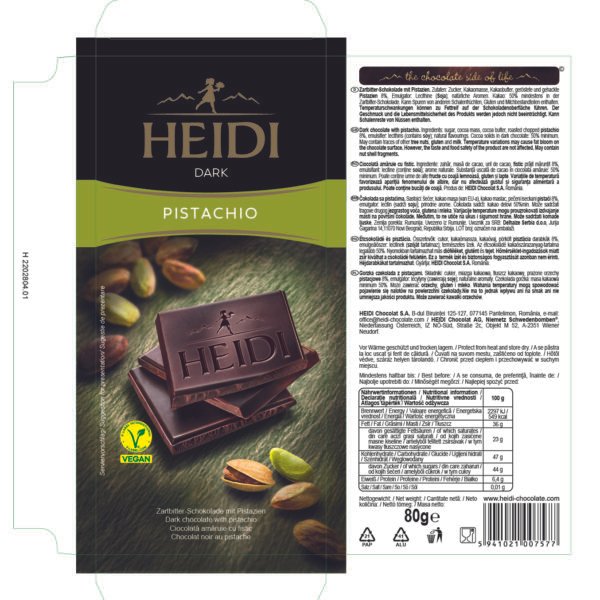 Heidi DARK Pistachio Noble Foods