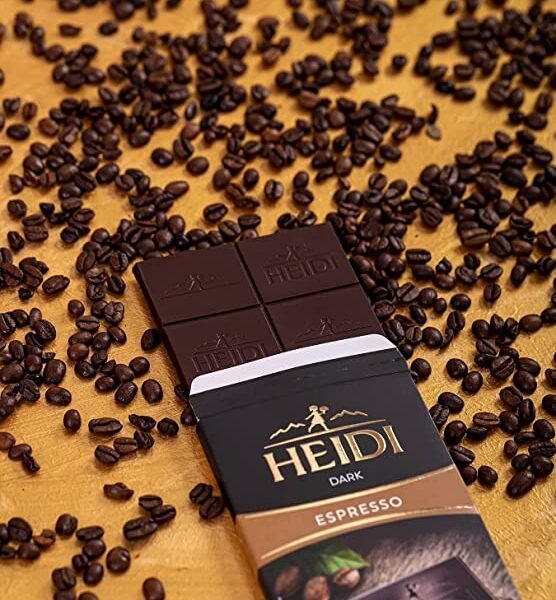 Vegan Espresso Dark Chocolate 80g & Himalayan Pink Salt Dark Chocolate 80g | 100% Veg | Imported | Switzerland 7 Heidi Espresso HS 2 Noble Foods