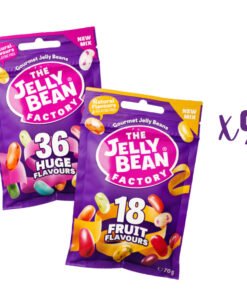 18 Mix Fruit Flavor 70g & 36 Mix Huge 70g Jelly Beans 2pc (Pack of 1) 18 36 Noble Foods