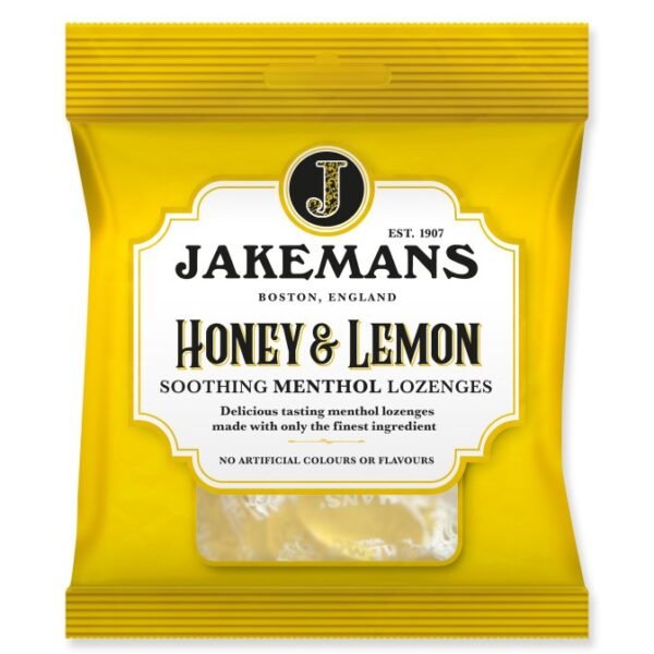 Jakemans Honey & Lemon Menthol Lozenges