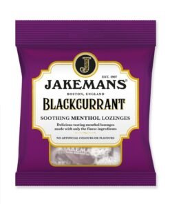 Blackcurrant flavour menthol lozenges