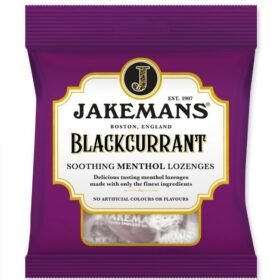 Blackcurrant flavour menthol lozenges