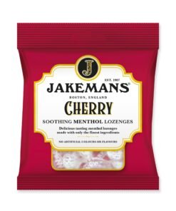 Cherry flavour menthol lozenges