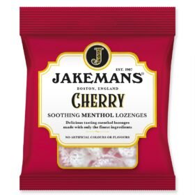 Cherry flavour menthol lozenges