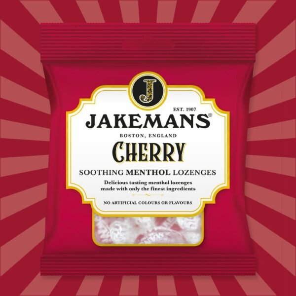 Alternative view of Cherry flavour menthol lozenges