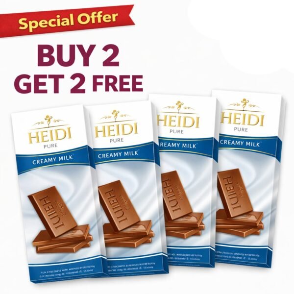 Pure Creamy Milk Chocolate – 80g (Buy 2 Get 2 Free)