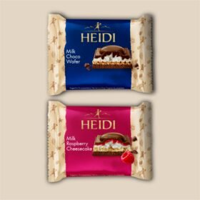 Milk Choco Wafer - 55g & Milk Raspberry Cheesecake - 55g 100% Veg | Imported | Switzerland