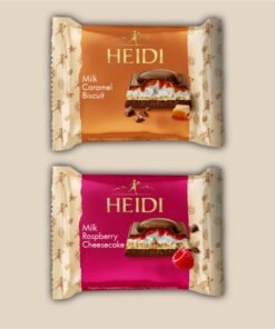 Milk Rasperry Cheesecake - 55g & Milk Caramel Biscuit - 55g 100% Veg | Imported | Switzerland