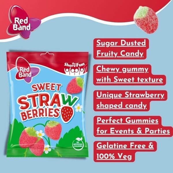 Veg Sweet Strawberry Candy 100g (Buy 1 Get 1 Free) 6 61JT9Na22BL Noble Foods