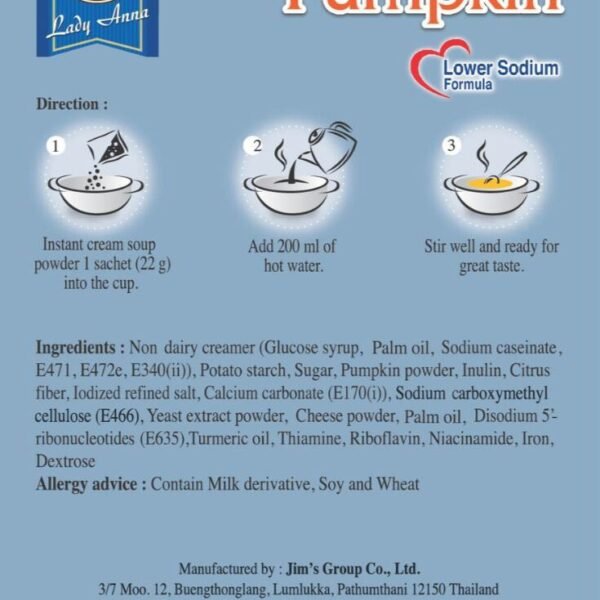 Alternative view of Lady Anna Japanese Pumpkin Instant Soup 66g
