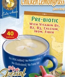 Lady Anna Instant Soup - Chicken Lemongrass (Tom Kha) 144g |Imported | Ready in Minutes |Add hot water | No Cholesterol |No Additives or Preservatives |Pre-Biotic |Good Source of Calcium | High Fiber | High Vitamin | Non Vegetarian | Serves 12 5 Untitled design 15 Noble Foods