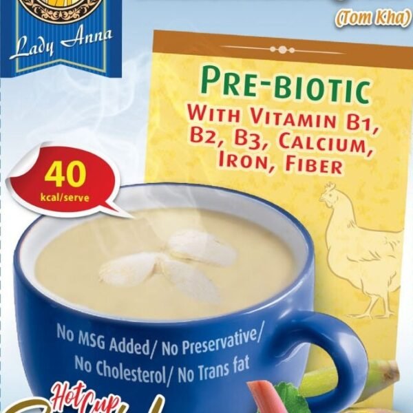 Lady Anna Chicken Lemongrass (Tom Kha) Instant Soup 144g 5 Untitled design 15 Noble Foods
