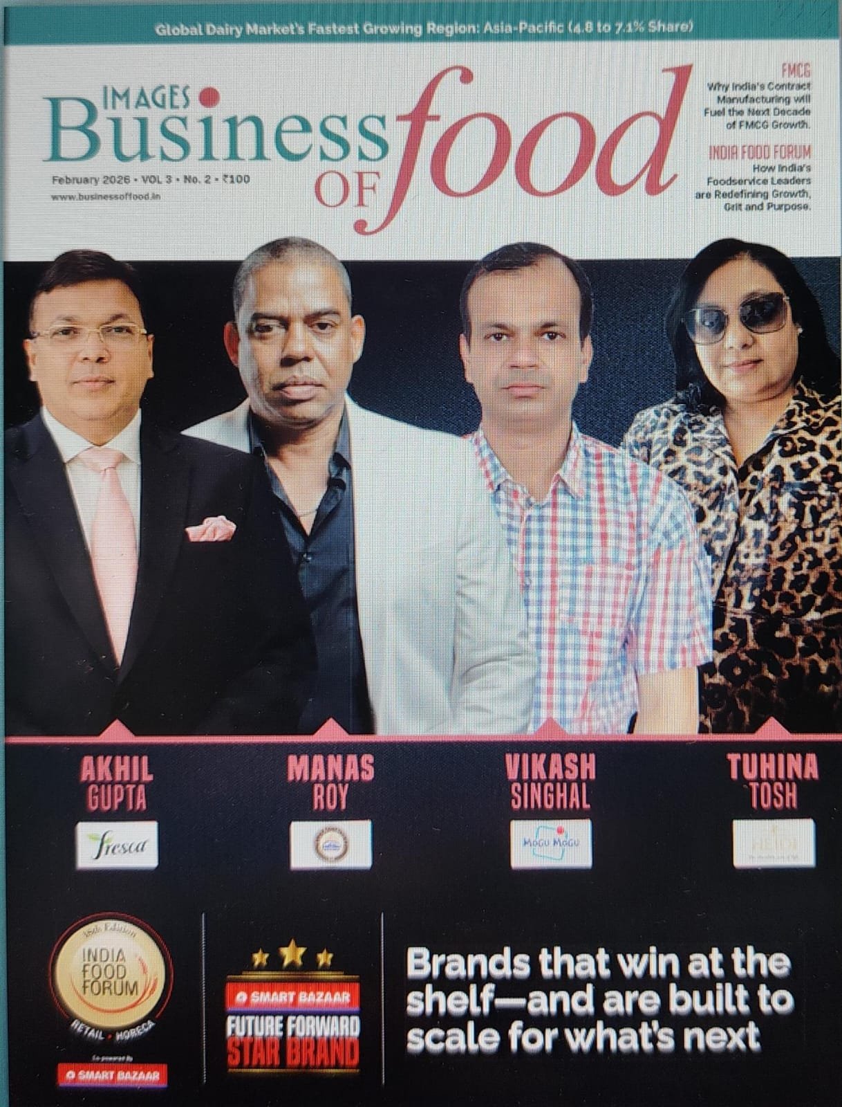 NEW About 50 Tuhina Tosh featured in Images Business of Food magazine