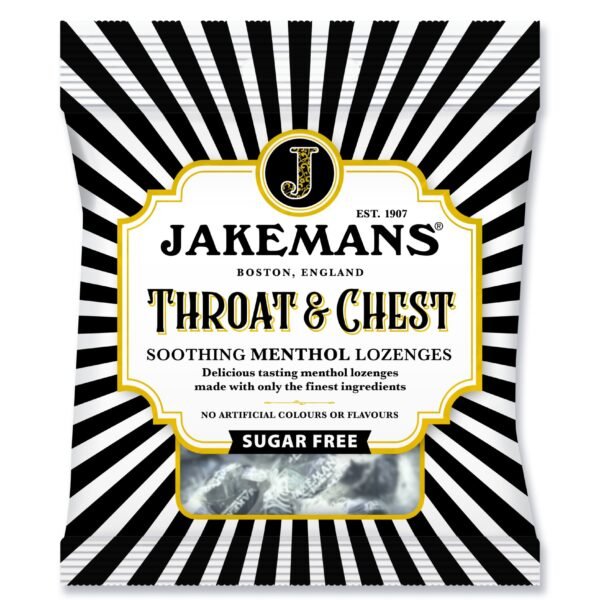 Jakemans Throat & Chest Sugar Free Menthol Lozenges Pack