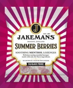 Jakemans Summer Berries Sugar Free Menthol Lozenges – Soothing Throat Relief
