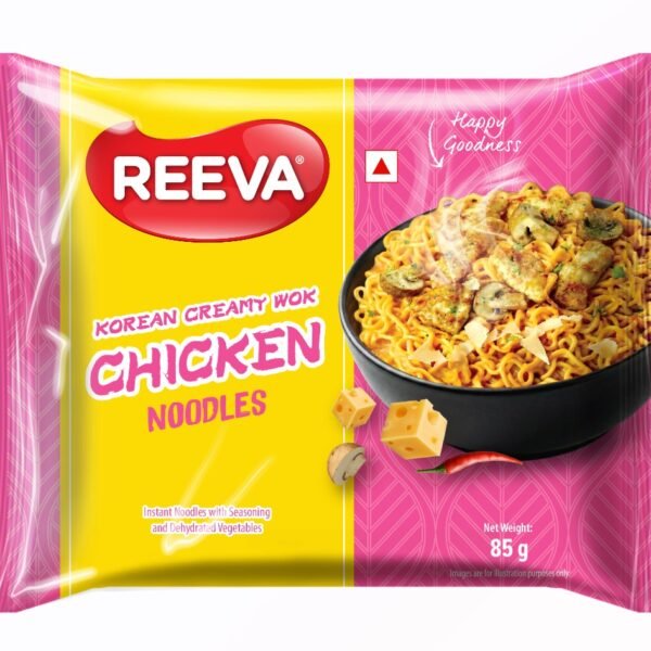 Reeva Korean Creamy Wok Chicken Instant Noodles 85g